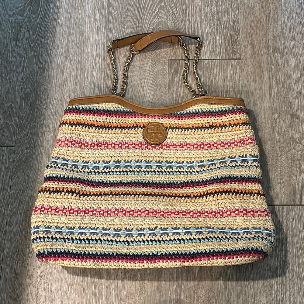 Tory Burch Marion woven tote bag